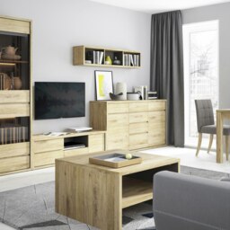 Rackhams Shetland 2 door 6 drawer chest - Oak - Matt - Melamine - thumbnail 6