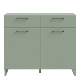Rackhams Sali 2 Door  2 Drawer Chest in Sage Green - Sage Green - Matt - Melamine - thumbnail 2