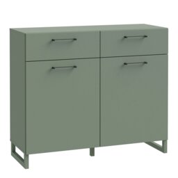 Rackhams Sali 2 Door  2 Drawer Chest in Sage Green - Sage Green - Matt - Melamine - thumbnail 1