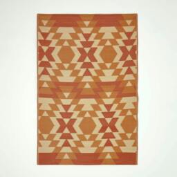 Rackhams Outdoor Rug Luxury Waterproof Reversible Recycled, For Garden, Anya Aztec - 180 x 270 cm