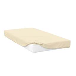 Rackhams Jersey Cotton Fitted Sheet - Ivory - Ivory - Cot - 100% Jersey - thumbnail 1