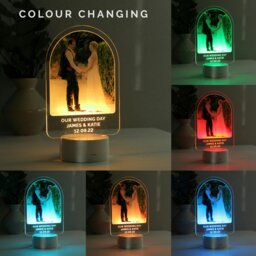 Rackhams Personalised Free Text & Photo Upload LED Colour Changing Light - thumbnail 4