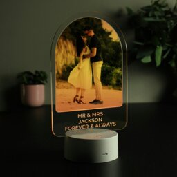 Rackhams Personalised Free Text & Photo Upload LED Colour Changing Light - thumbnail 2