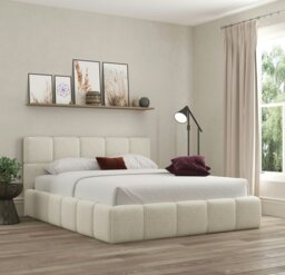 Rackhams Ovella Cubed Frame Bed - Cream - Small Double - thumbnail 3