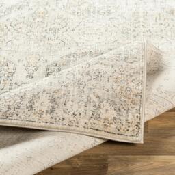 Rackhams Indigo-Vintage Grey Beige Off-White Traditional Boho Rug - 200 x 275 cm - thumbnail 4