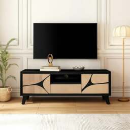 Rackhams Dusk Mango Wood Tv Stand - 1 - Mango Wood & Engineering wood - Tan - thumbnail 3
