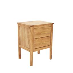Rackhams Carbini 2 Drawer  Bedside Table - Natural - thumbnail 4