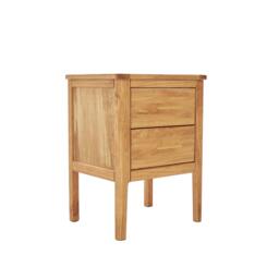 Rackhams Carbini 2 Drawer  Bedside Table - Natural - thumbnail 3