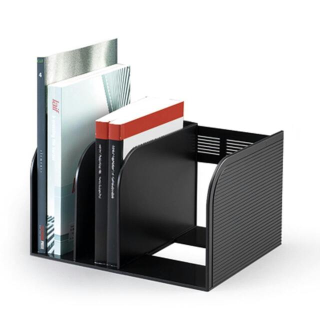 Rackhams OPTIMO Magazine Book Stand Desk Organiser Book Holder - 2 Pack - Grey