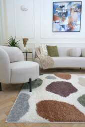 Rackhams Moodi Shaggy Multicolour Mingle Rug - 80X150 cm - thumbnail 2