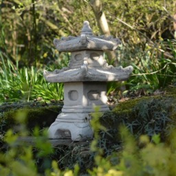 Rackhams Two-Tiered Stonecast Kowloon Pagoda Garden Ornament - thumbnail 5