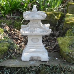 Rackhams Two-Tiered Stonecast Kowloon Pagoda Garden Ornament - thumbnail 6