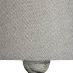 Rackhams Uthina Table Lamp (UK Plug) - White, Grey - H32 x W30 x D30cm - White, Grey - 100% Wood - thumbnail 3