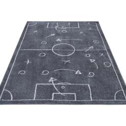 Rackhams Adventures Kids Game Plan Dark Grey Rug - 160X235 cm - thumbnail 5