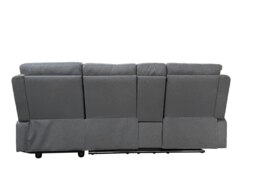 Rackhams Sorento Recline Left Hand Corner 3 Seater Fabric Sofa in Grey or Cream - Cream - thumbnail 5