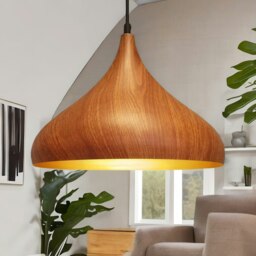 Rackhams Industrial Metal Dome Ceiling Light Pendant Shade Natural Brown - thumbnail 4