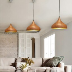 Rackhams Industrial Metal Dome Ceiling Light Pendant Shade Natural Brown - thumbnail 5