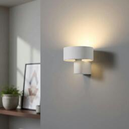 Rackhams 6 Watt Modern White Wall Mount Interior Light - thumbnail 1