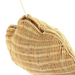 Rackhams Cloud Shaped Childrens Rattan Pendant Light Shade with Pom Pom Balls - thumbnail 5