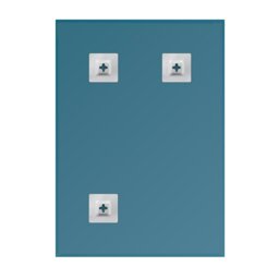 Rackhams Fairmont Rectangular Wall Mounted Frameless Bevelled Edge Bathroom Mirror 70 x 50cm - thumbnail 2