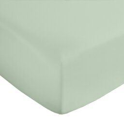 Rackhams 400 Thread Count Cotton Sateen Fitted Sheet - Green - Single - thumbnail 4