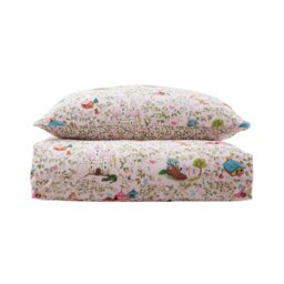 Rackhams Fairytale Reversible Cotton Duvet Cover Set Pink - Single - Pink - thumbnail 5