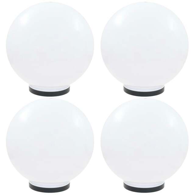 Rackhams LED Bowl Lamps 4 pcs Spherical 40 cm PMMA
