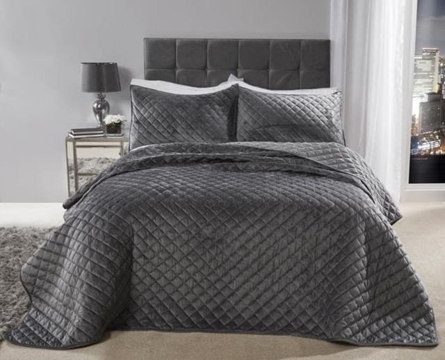 Rackhams Regent Bedspread Set - Silver - image 1