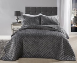 Rackhams Regent Bedspread Set - Silver - thumbnail 1