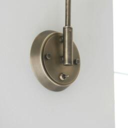 Rackhams Madison Adjustable Antique Brass Wall Light - thumbnail 5