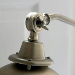 Rackhams Madison Adjustable Antique Brass Wall Light - thumbnail 6
