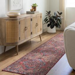 Rackhams Iris-Vintage Red Blue Beige Traditional Boho Rug - 152 x 229 cm - thumbnail 5