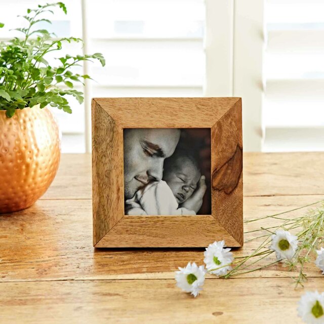 "Rackhams Lakadee Wooden Photo Frame - 3.5"" x 3.5""" - image 1