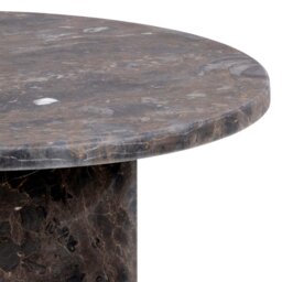 Rackhams Naxos Round Side Table In Marron Marble - 1 - thumbnail 5