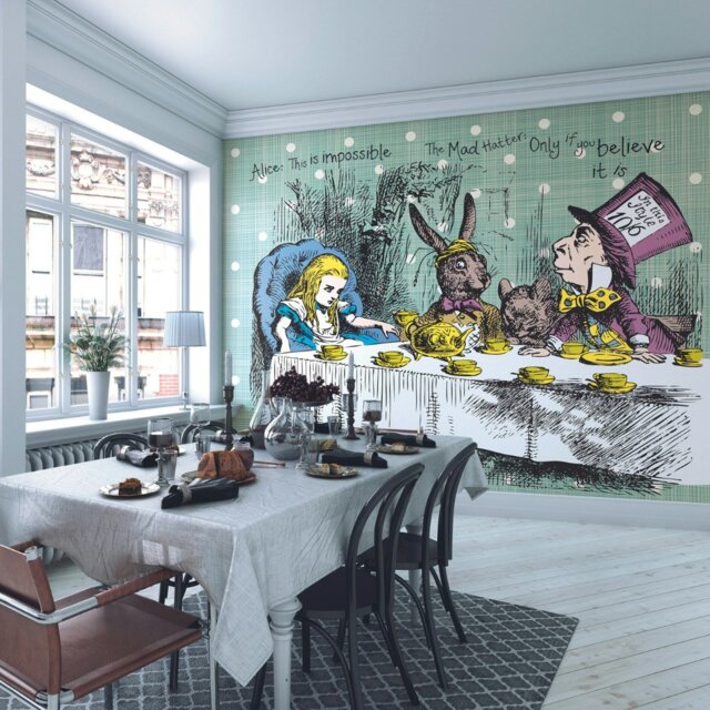 Rackhams Tea Party Wall Mural - Large - W350cm x H280cm - image 1