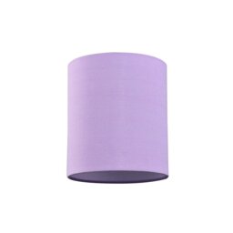 Rackhams Contemporary and Elegant Soft Lilac Linen Fabric 18cm High Cylinder Lamp Shade
