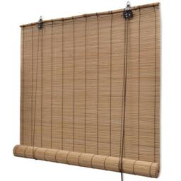 Rackhams Brown Bamboo Roller Blinds 150 x 220 cm - thumbnail 1