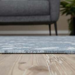 Rackhams Washable Rug Carina Blue - 6931B - 80X150 cm - thumbnail 5