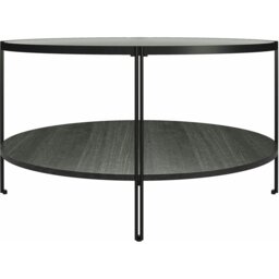Rackhams Wainwright Round Coffee Table Black Oak - Black - thumbnail 3