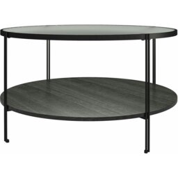 Rackhams Wainwright Round Coffee Table Black Oak - Black - thumbnail 4