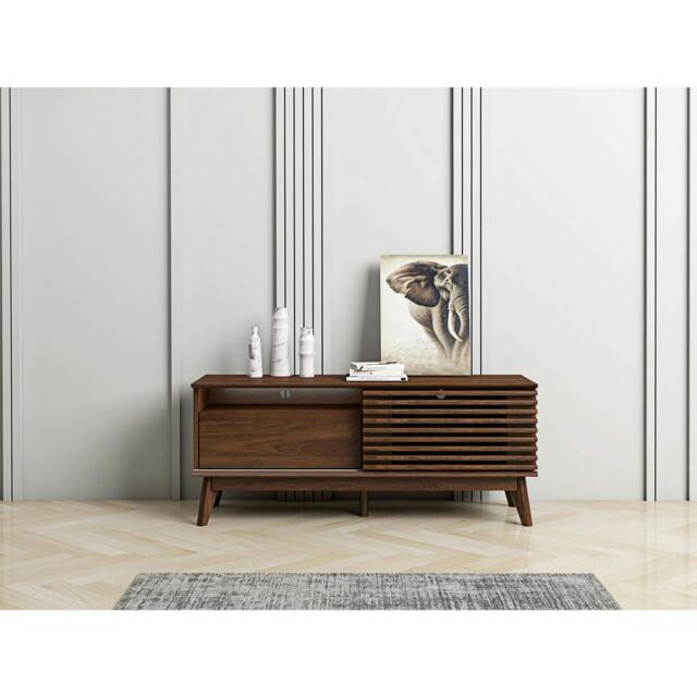 Rackhams LV41 TV Cabinet, Columbian Walnut, 1.2m - 1.2m (120CM) - 1.2m (120CM) - image 1