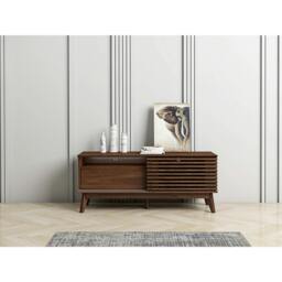 Rackhams LV41 TV Cabinet, Columbian Walnut, 1.2m - 1.2m (120CM) - 1.2m (120CM)