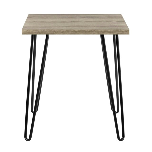 Rackhams Owen Retro End Table in Rustic Oak Look - Brown - image 1