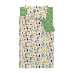 Rackhams Animal Magic Reversible Duvet Cover Set Natural - Junior - Natural - thumbnail 5