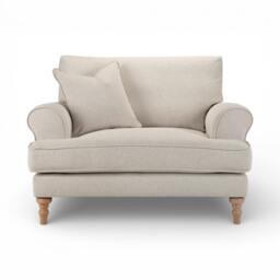Rackhams Marylebone Snuggle Chair - Coral - thumbnail 3
