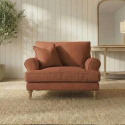 Rackhams Marylebone Snuggle Chair - Coral - thumbnail 1