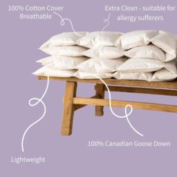 Rackhams 100% Canadian Goose Down 9tog Duvet - Single (135 x 200cm) - thumbnail 5