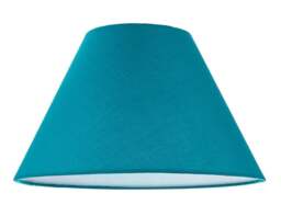 "Rackhams 12"" Vibrant Teal Cotton Coolie Lampshade Suitable for Table Lamp or Pendant" - thumbnail 1