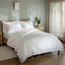 Rackhams White 200 Thread Count Organic Cotton Pillowcases - Standard - 4 Pack - Oxford - thumbnail 4