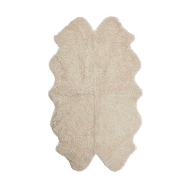 Rackhams New Zealand Sheepskin - Short Curly Wool - Rug 180x110 cm - Pearl - image 1